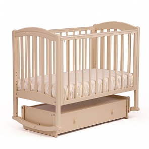 Кровать детская БИ 09.2 Василек маятник поперечный, слоновая кость (Лель, LIEL-БИ 09.2_слоновая кость)